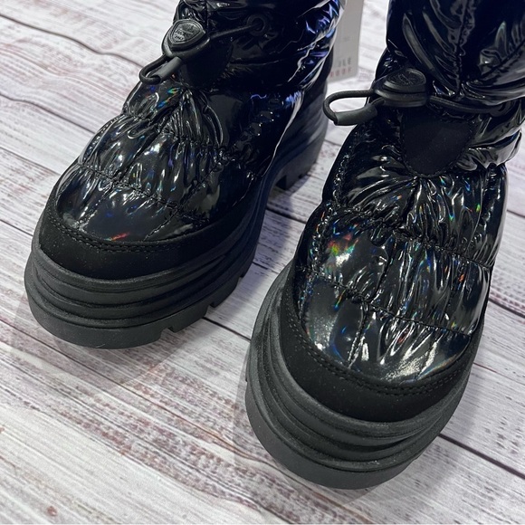 Pajar Varsila Iridescent Black Puffer Snow Moon Boots - Picture 5 of 8